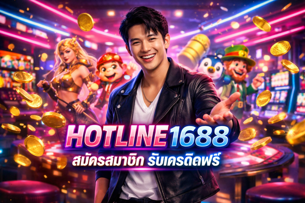 HOTLINE1688 สมัครสมาชิก รับเครดิตฟรี มีโปรโมชั่นแรง